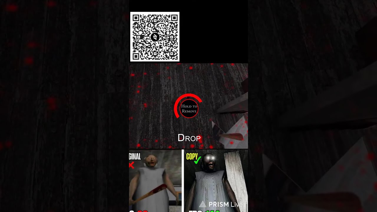 granny ch 1 Live stream in screen recoard gameplay #shortsfeed #shorts