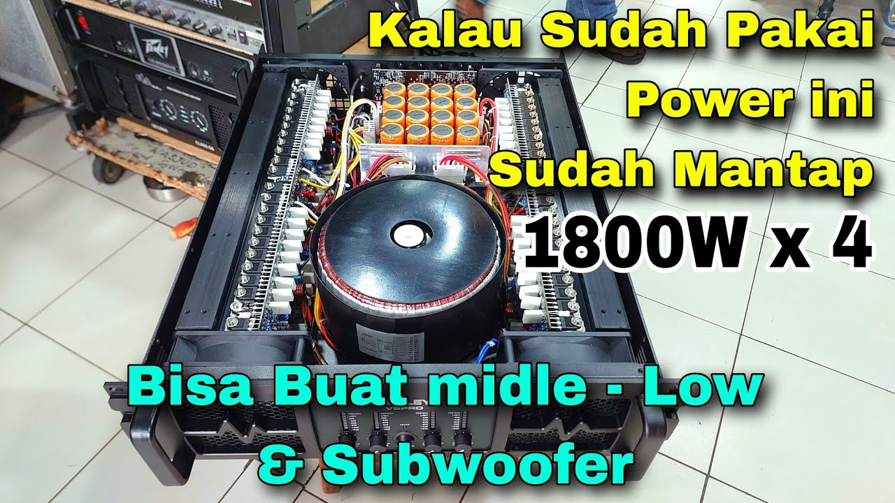 POWER 4 CHANEL TENAGA BADAK  HARGA TERJANGKAU - PRODUK ASHLEY V5PRO ORIGINAL - DI JAMIN JOSS GANDOS