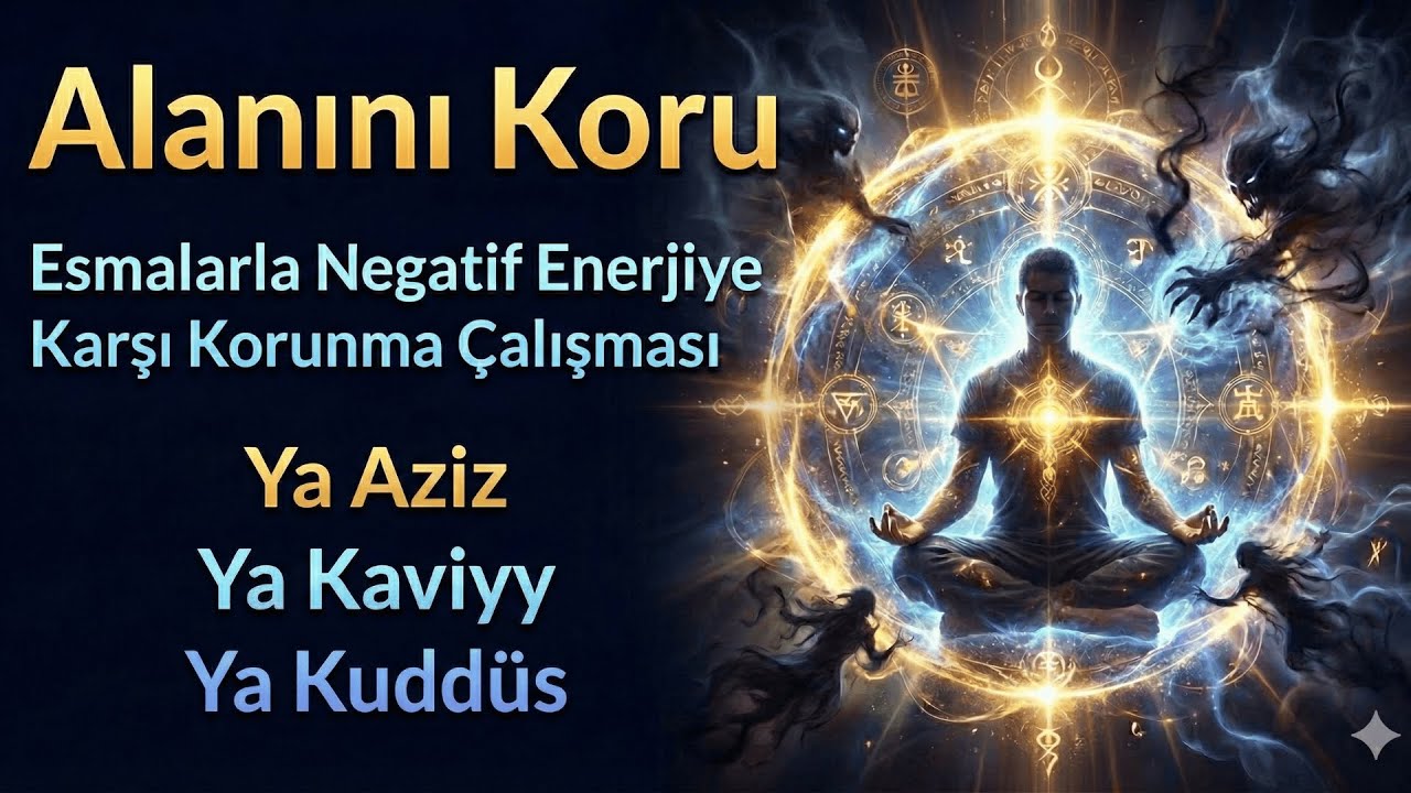 Esmalarla Negatif Enerjiye Karşı Korunma Çalışması (Ya Aziz-Ya Kaviyy-Ya Kuddüs)