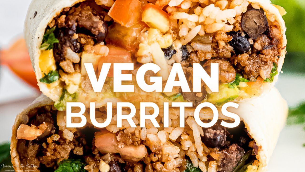 VEGAN BURRITOS | SEASONED, CRUNCHY & CREAMY | easy vegan recipes