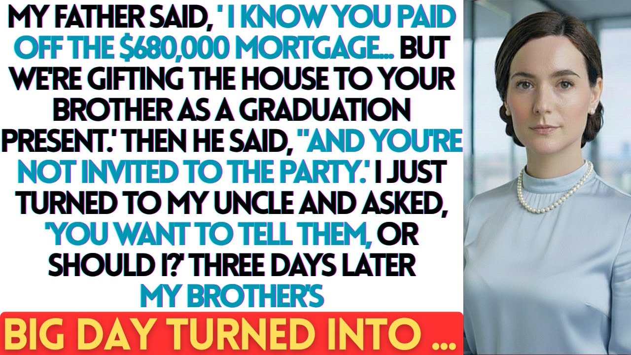 My Father Said, 'I Know You Paid Off The $680,000 Mortgage… But We’re.......