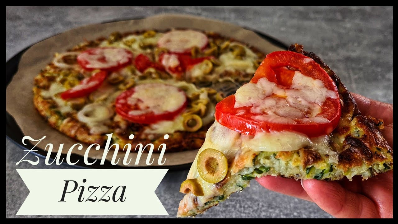 Zucchini - Pizza ☆ Gemüse Pizza aus der Pfanne
