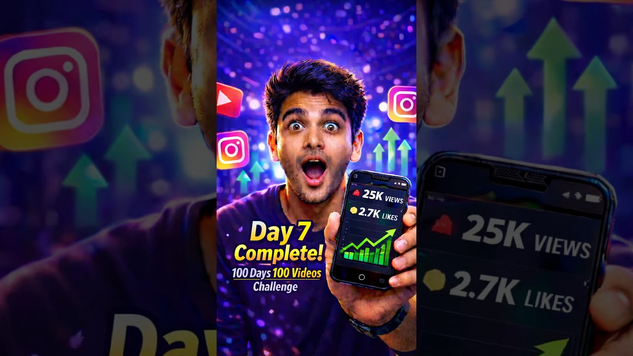 Day-7 of 100 Days 100 Videos Challenge 😱 