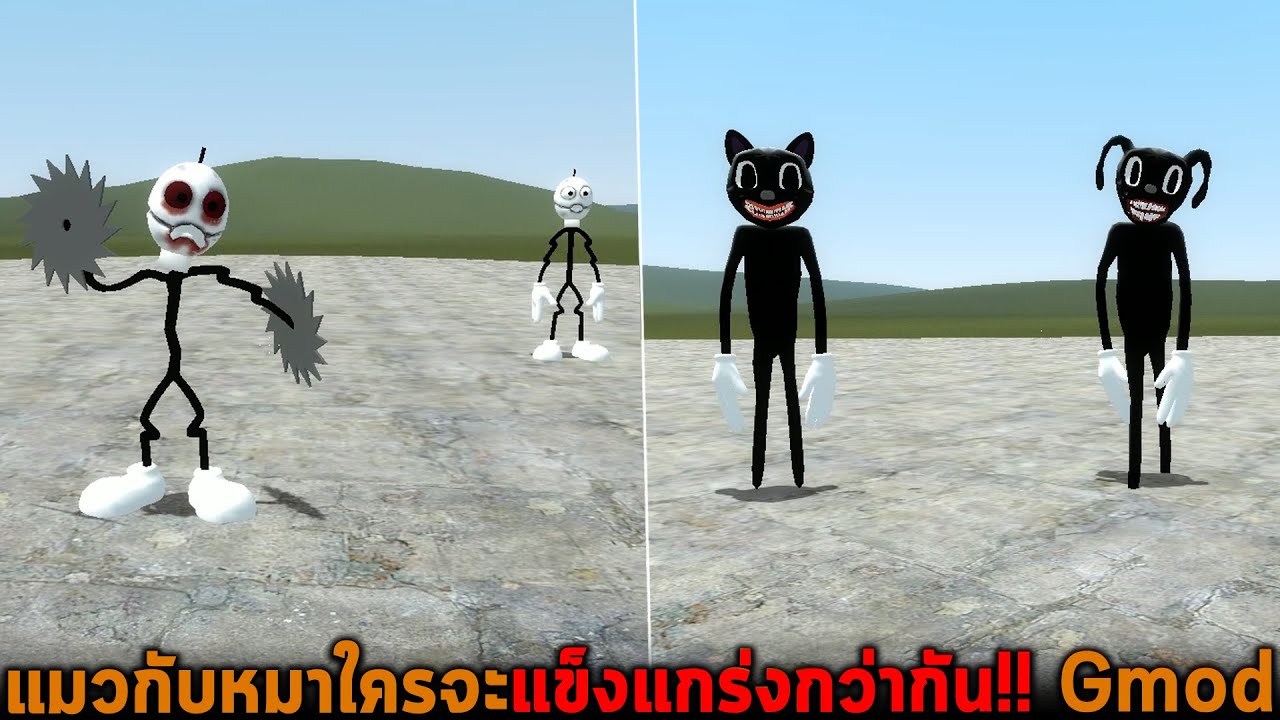 แมวกับหมาใครจะแข็งแกร่งกว่ากัน Garry's mod