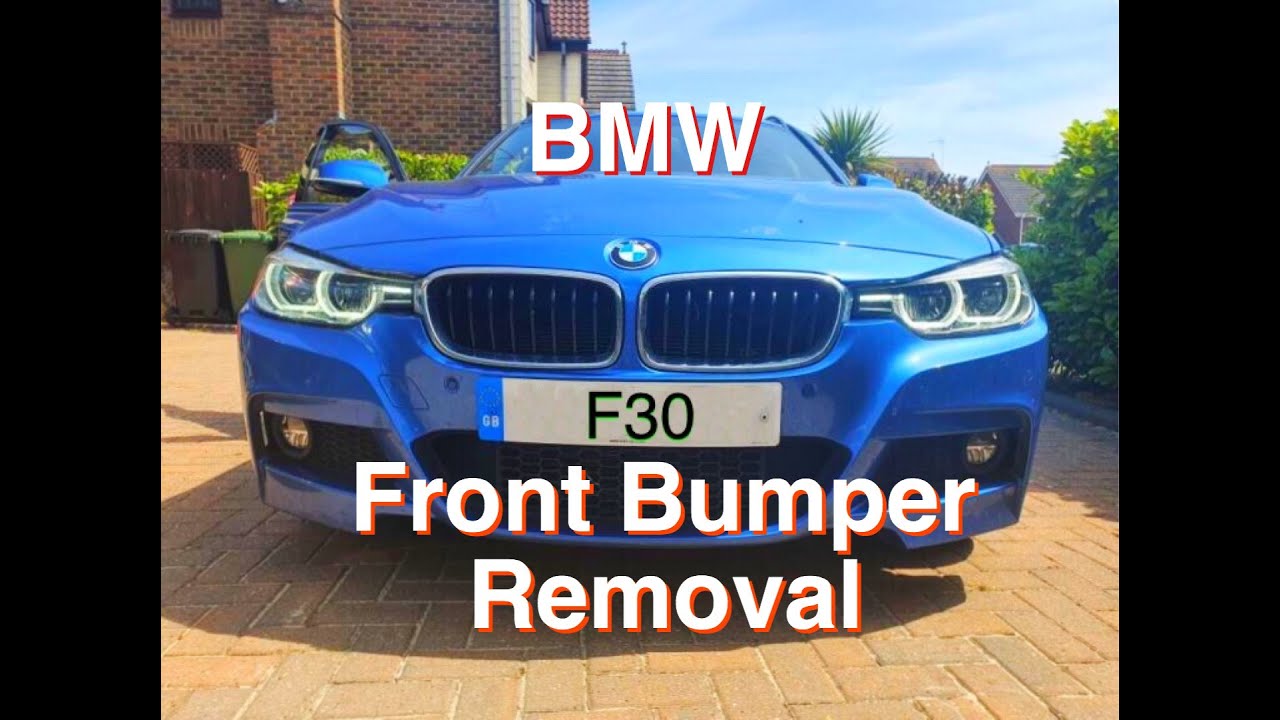Снятие переднего бампера BMW 3 серии F30/F31/34