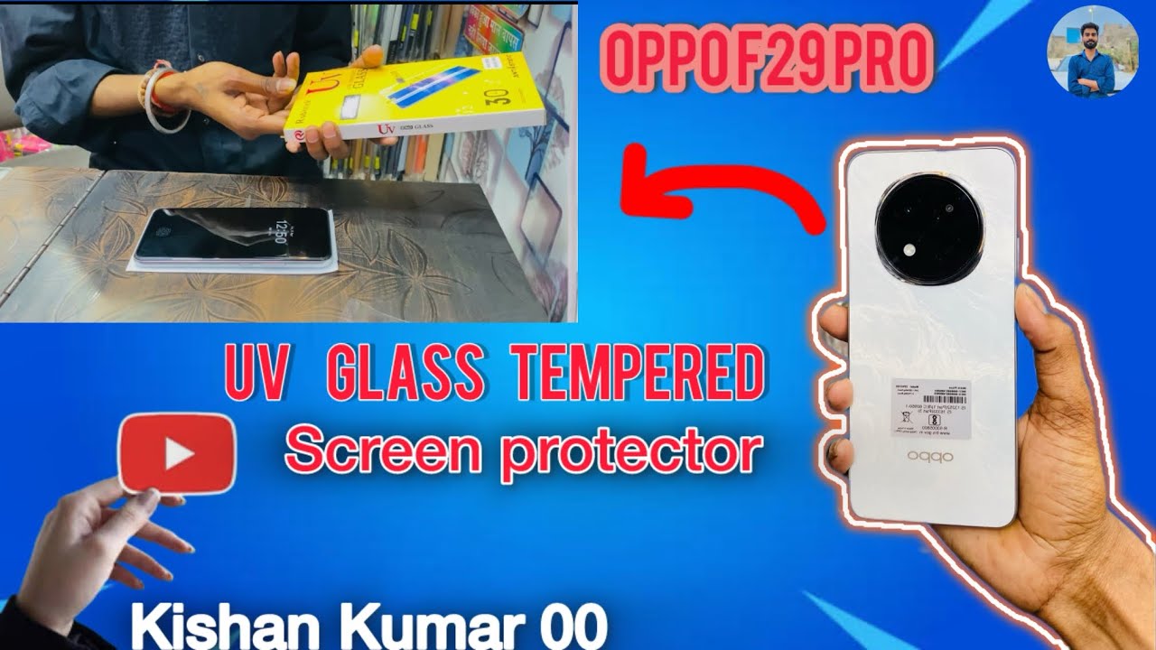 Oppo f29 pro uv glass ￼sc￼reen protector tempered glass front  