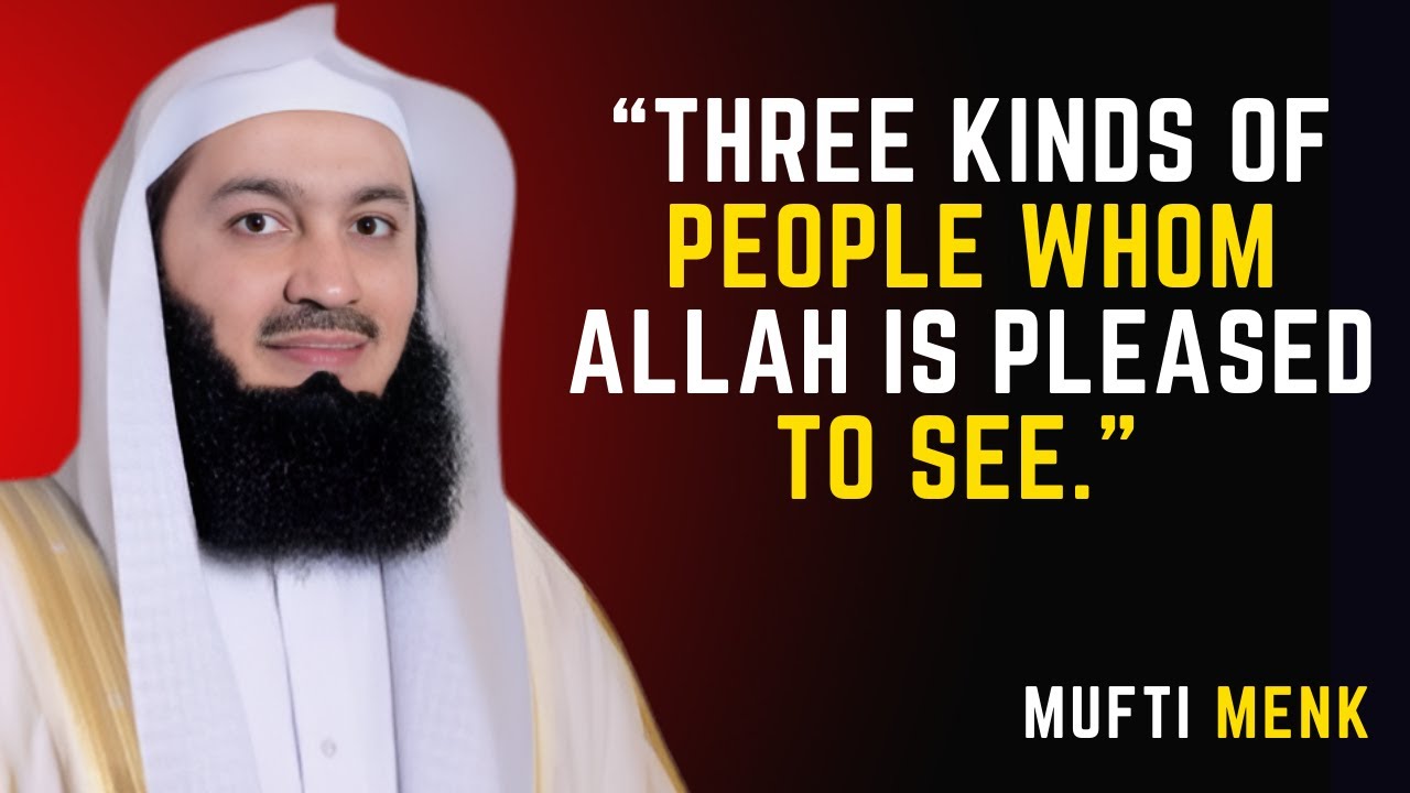 “Three kinds of people whom Allah is pleased to see.” #muftimenk #islamicmotivation #islamicreminder