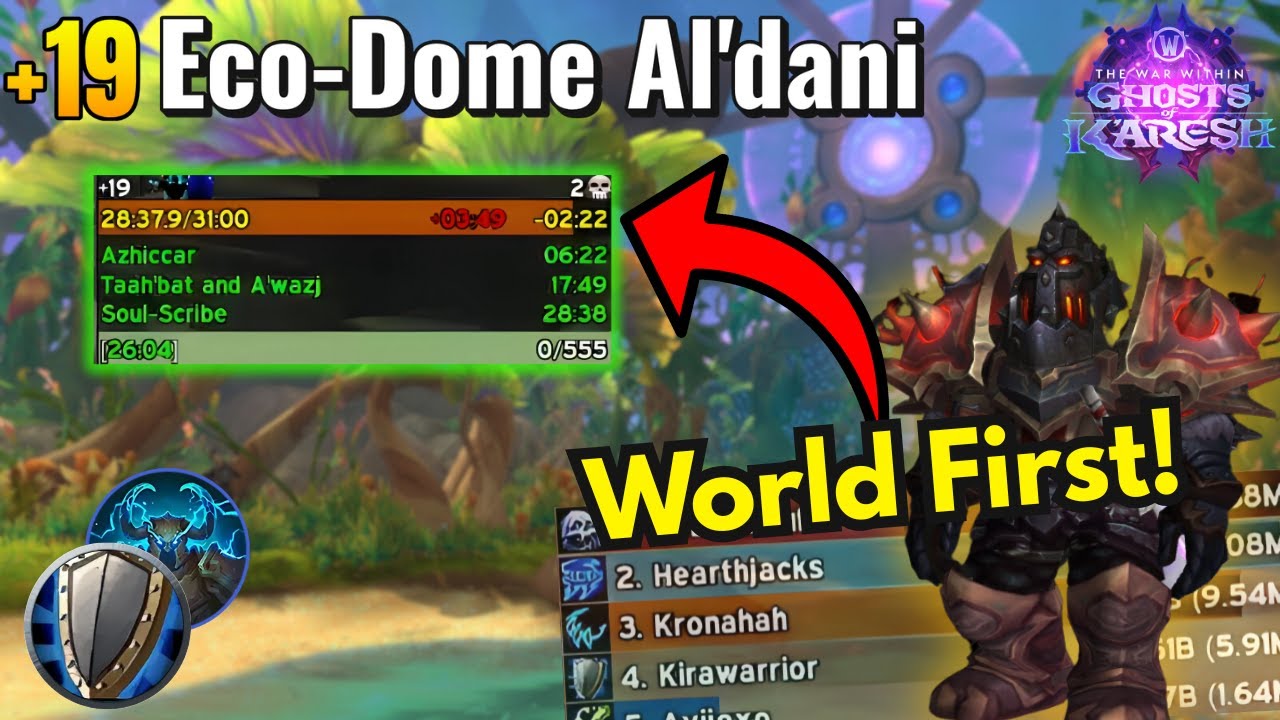 World First +19 Eco-Dome Al'Dani! | Protection Warrior PoV