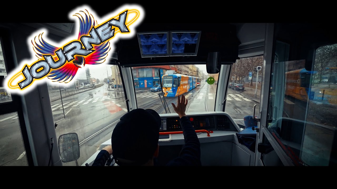 Journey - Separate Ways - Linka 1 Brno [Tram Cab View] [CZ překlad]