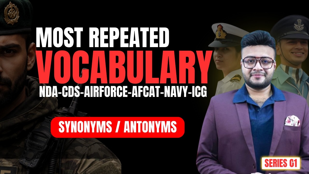 Необходимая английская лексика для UPSC, CDS, NDA, AFCAT и SSC | Часть 1