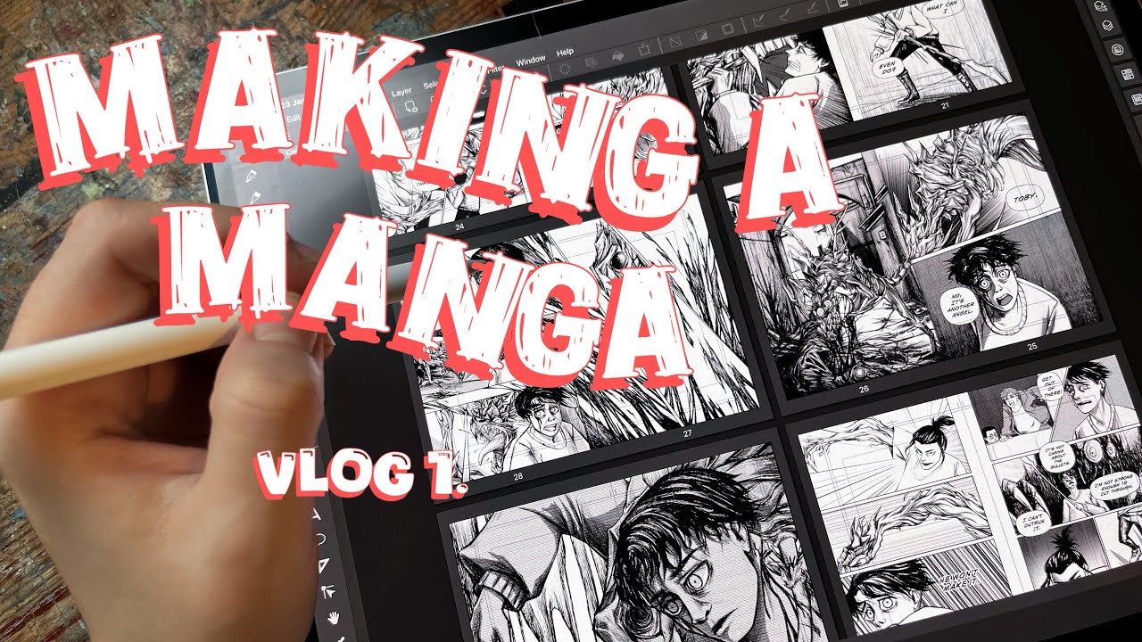 Making my manga! | Vlog 1.