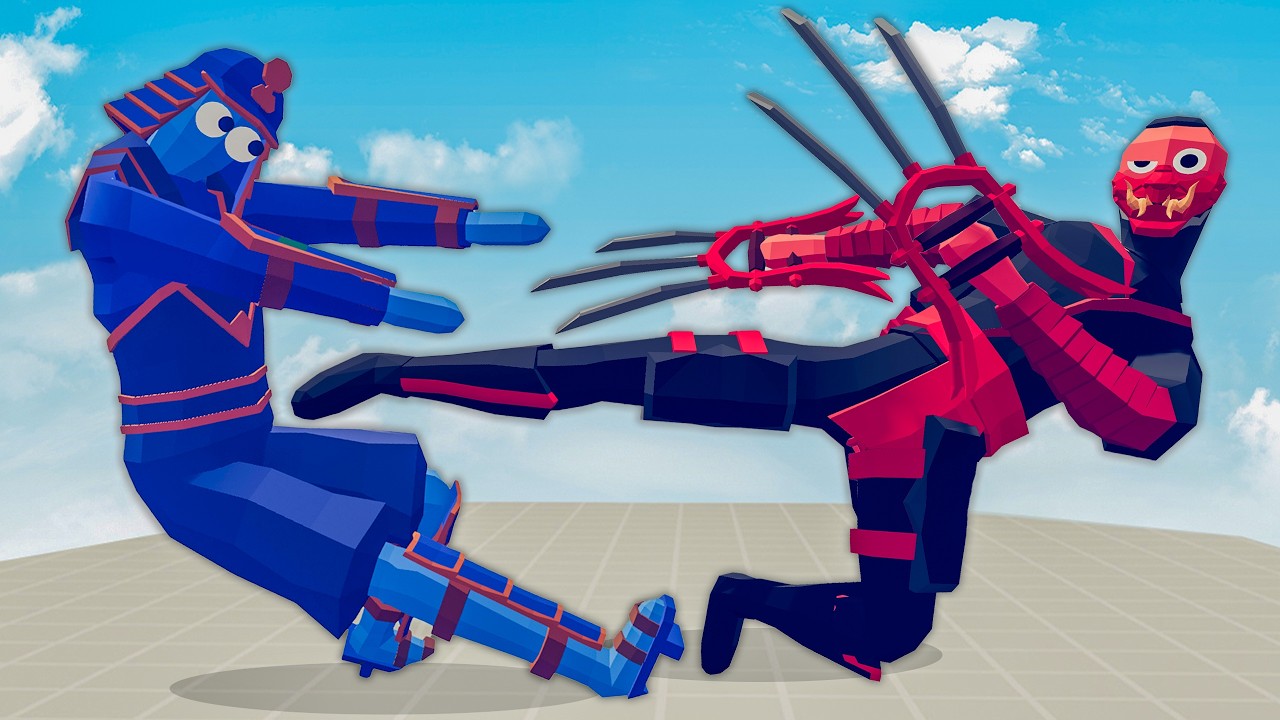 МАСТЕР НИНДЗЯ против КАЖДОГО ОТДЕЛА | Totally Accurate Battle Simulator-TABS