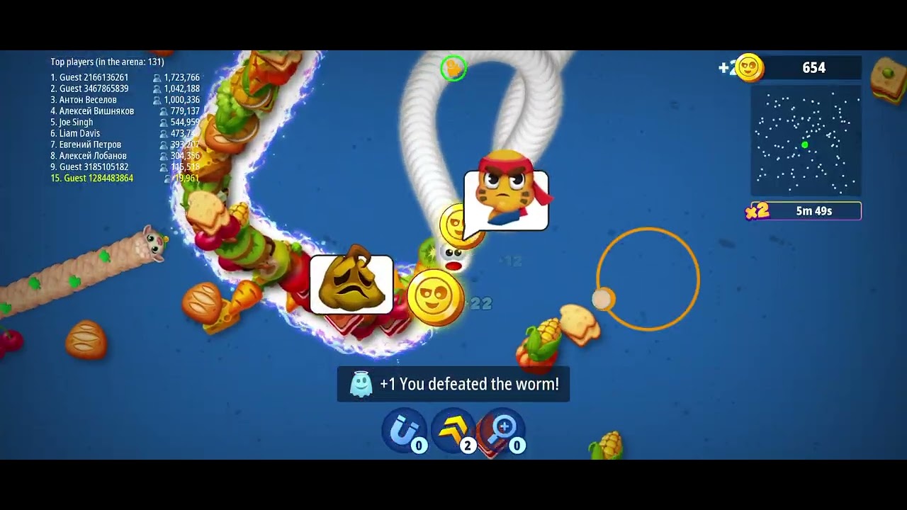 SNAKE GAME WORM ZONE