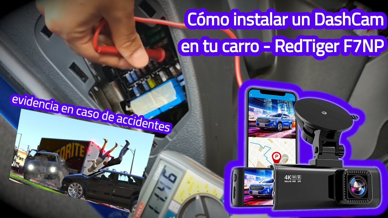 Cómo instalar una DashCam en tu carro   RedTiger F7NP