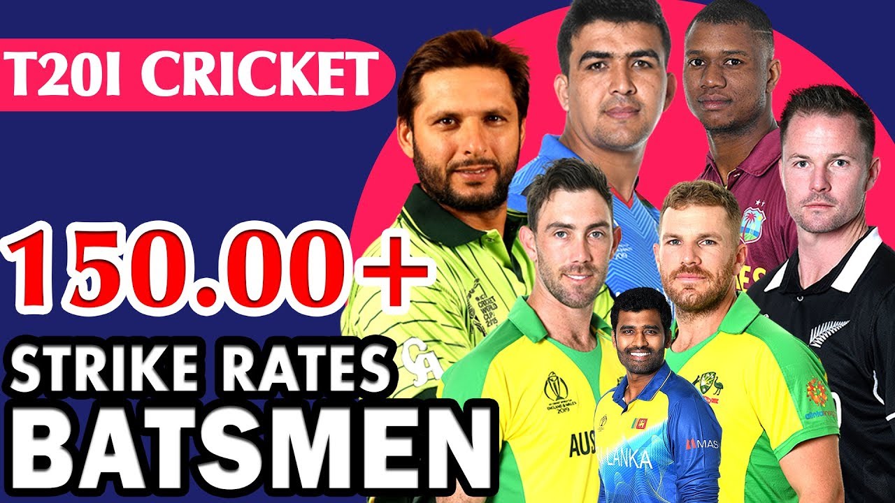150.00+ STRIKE RATES BATSMEN IN TWENTY20 INTERNATIONALS