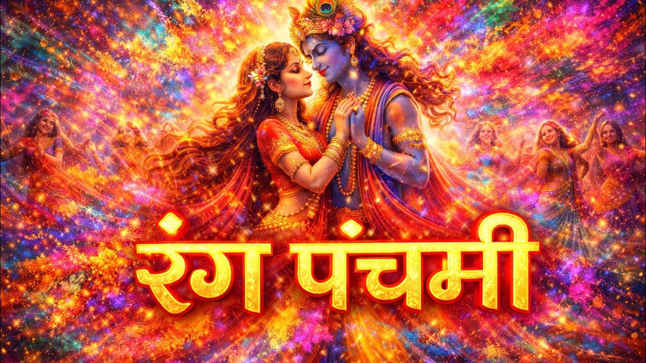 जब राधा-कृष्ण खेलें रंग | रंग पंचमी महोत्सव | Divine Holi Celebration| Rang Panchami #radheradhe 