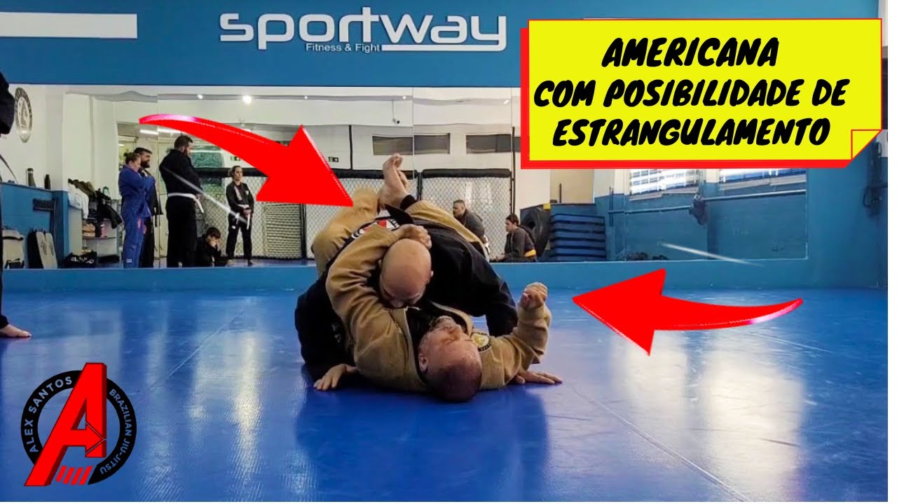 AMERICANA COM LAPELA COM POSSIBILIDADE DE ESTRANGULAMENTO E/OU ARMLOCK