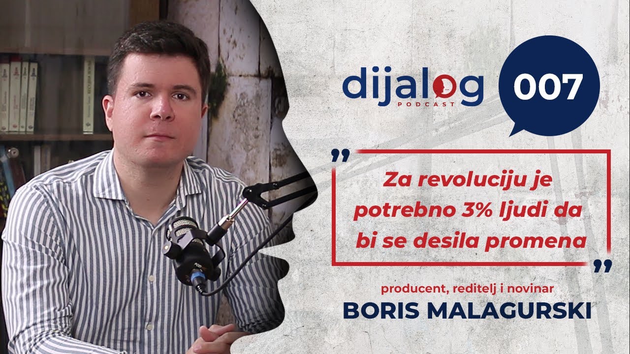 dijalog Podcast 007 | BORIS MALAGURSKI - Za revoluciju je potrebno 3% ljudi da bi se desila promena