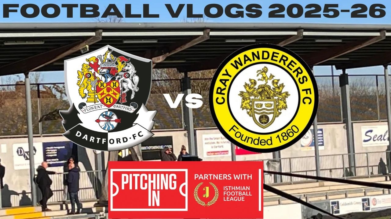 Football vlogs 2025-26 Dartford Vs Cray wanderers 