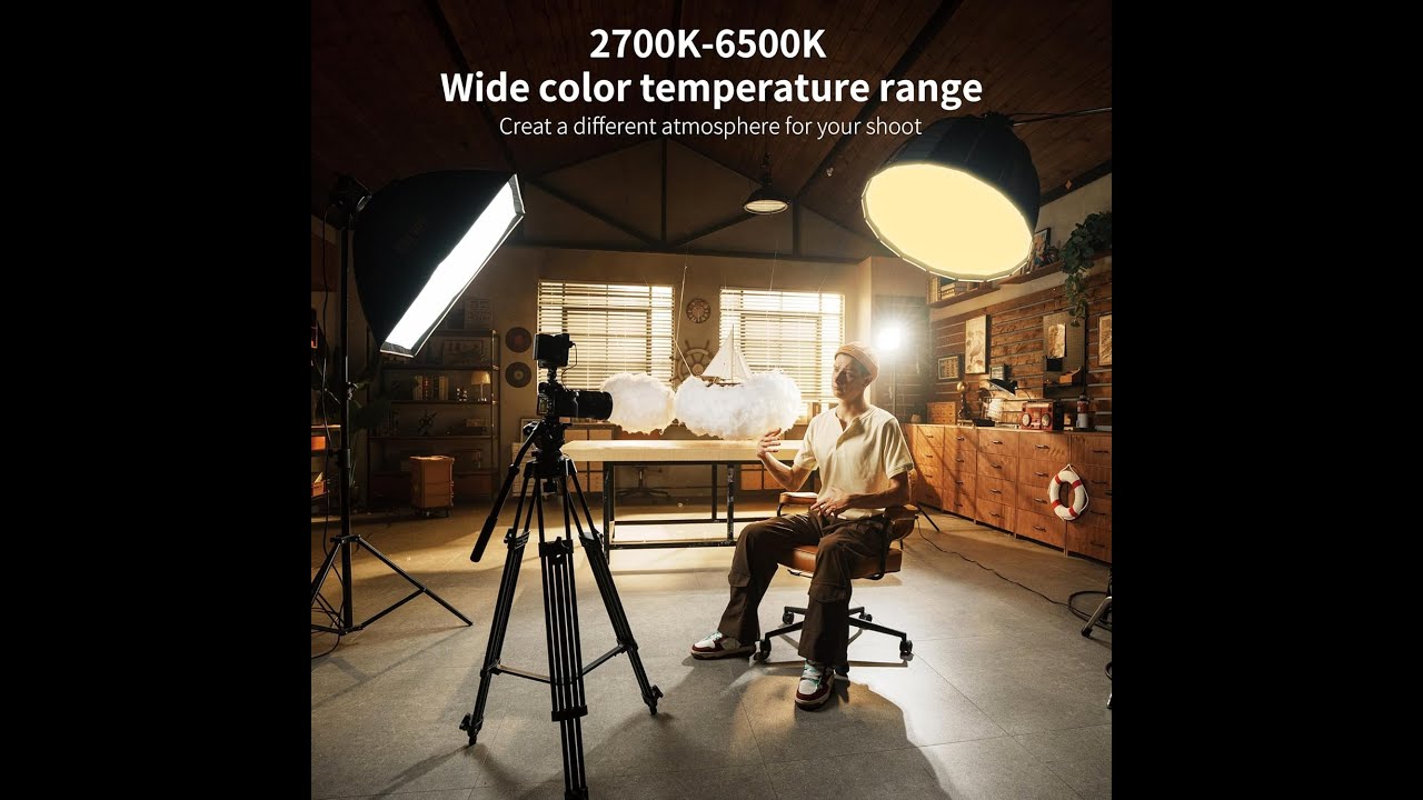 ZHIYUN MOLUS B500 500W COB LED Video Light [Official] 2700K-6500K CRI 95+ TLCI 97+ 76400 App Control