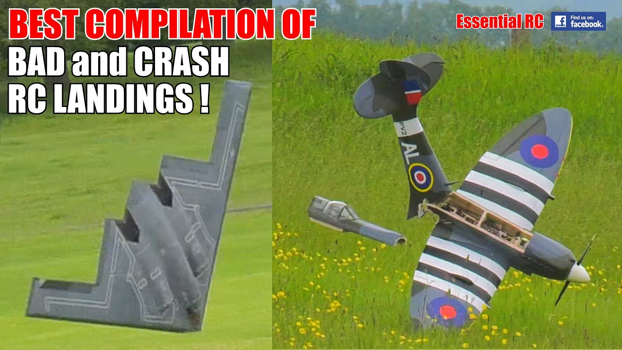 BEST COMPILATION of BAD (and CRASH) RC LANDINGS #1