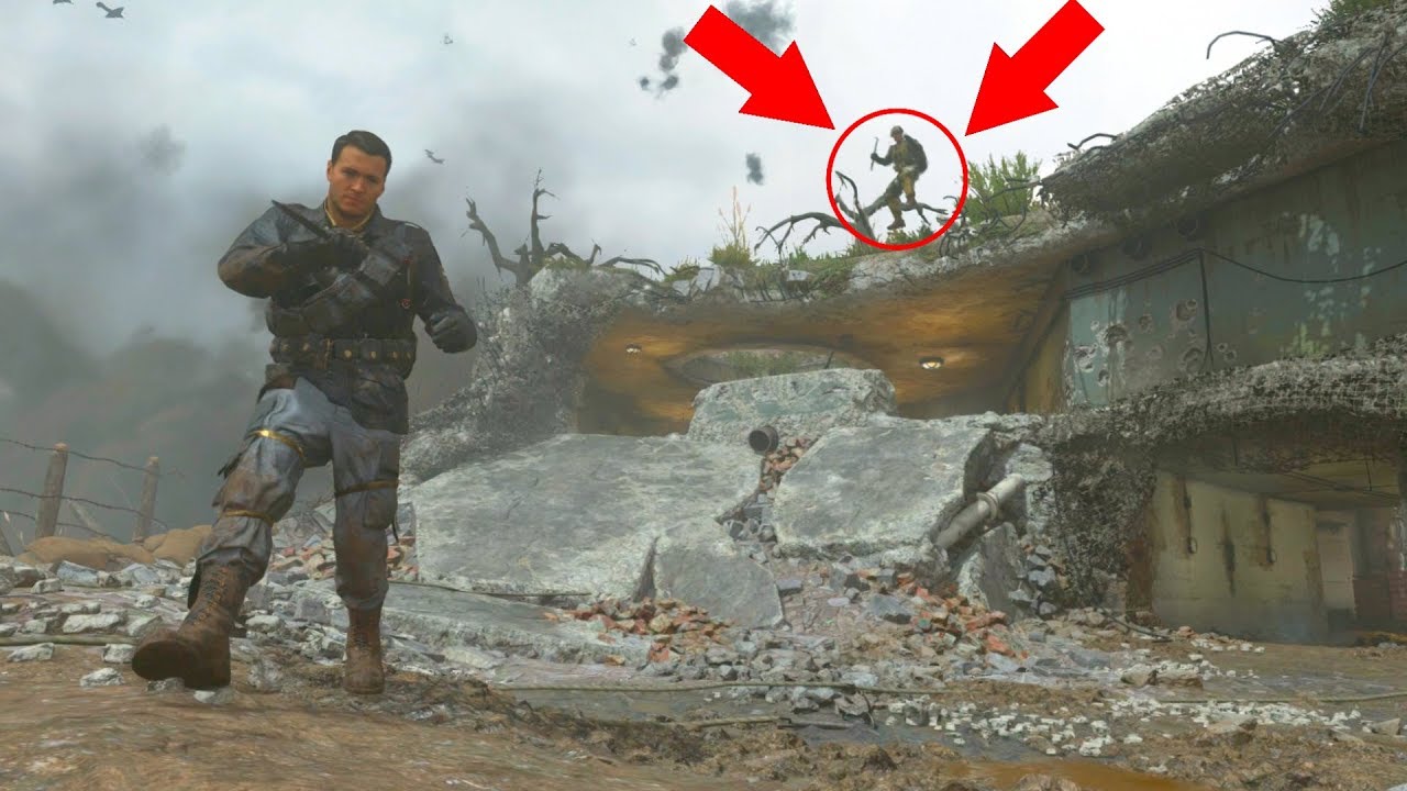 I DIDN'T SEE HIM HIDING ON TOP OF THE MAP?!?!?! HIDE N' SEEK ON *WW2*