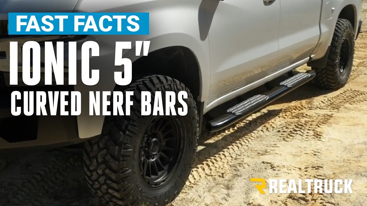 Ionic 5" Stainless and Black Curved Nerf Bars Fast Facts