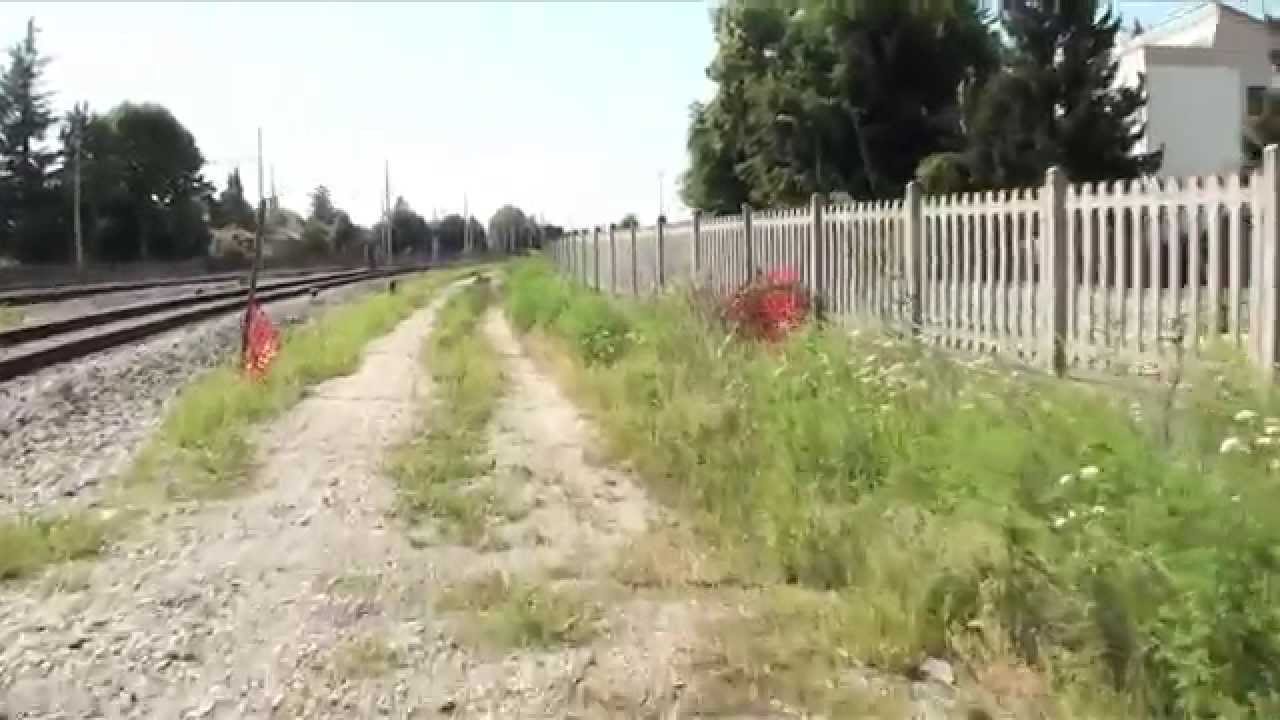 L'inizio della ex ferrovia Treviso Ostiglia