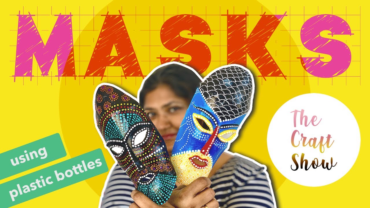 TRIBAL MASK WITH PLASTIC BOTTLE || HOW TO RECYCLE PLASTIC BOTTLES