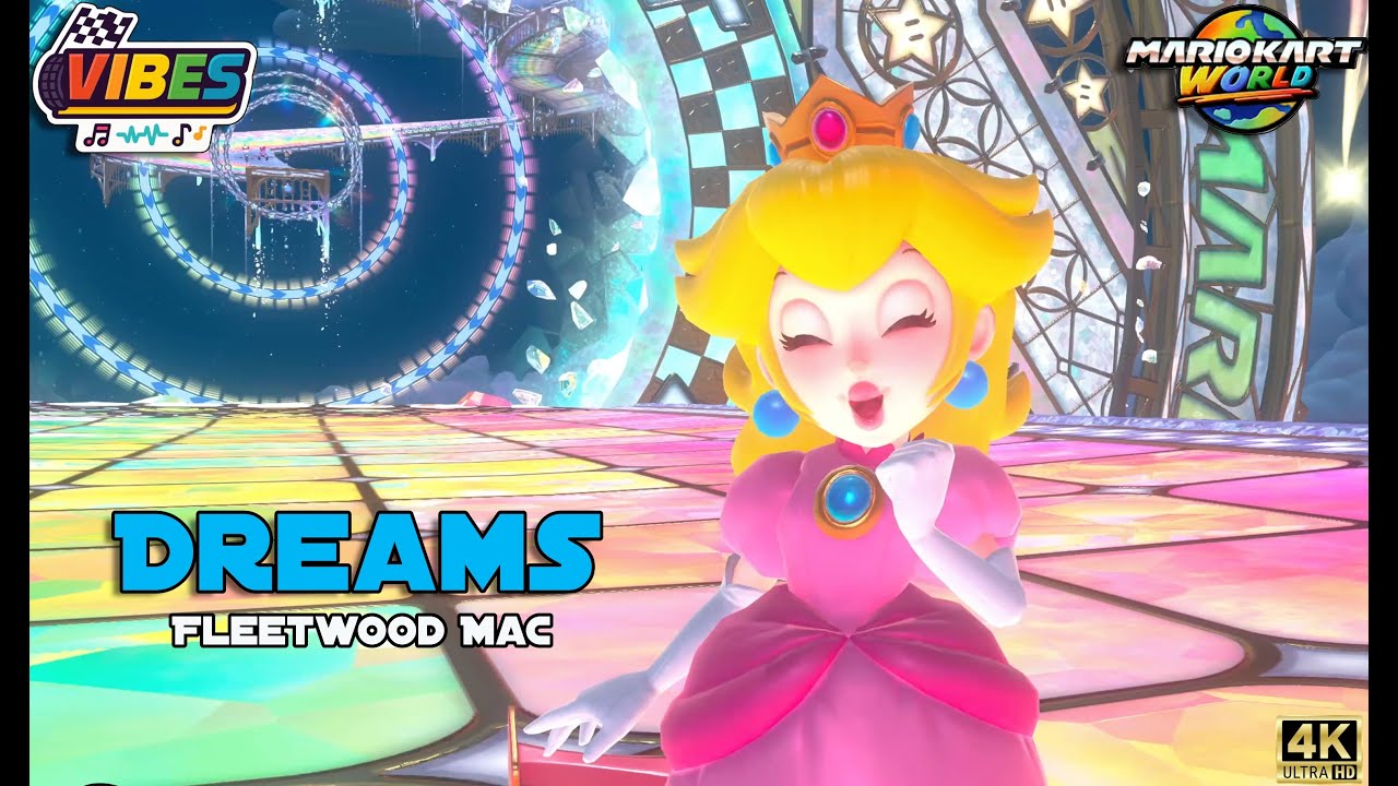 Peach "Dreams" of Rainbow Road | Mario Kart Vibes