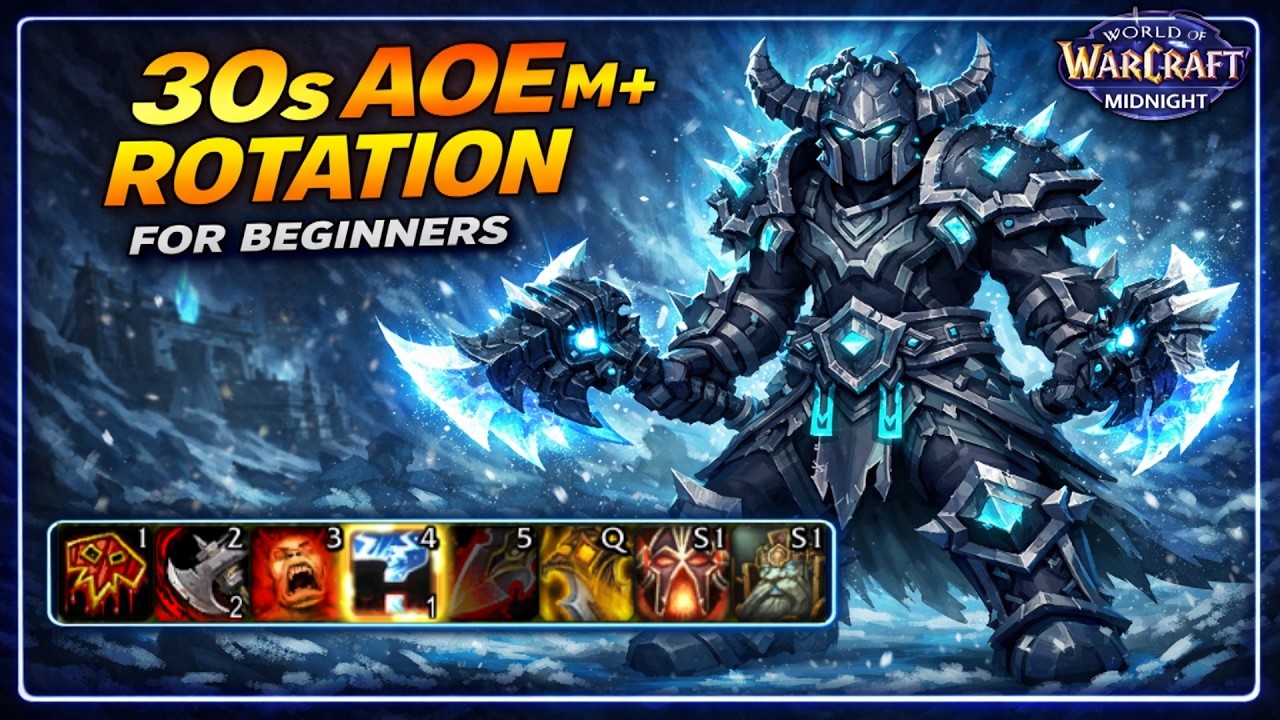 Fury Warrior AOE M+ Rotation for Beginners (30 Seconds) Midnight Pre Patch
