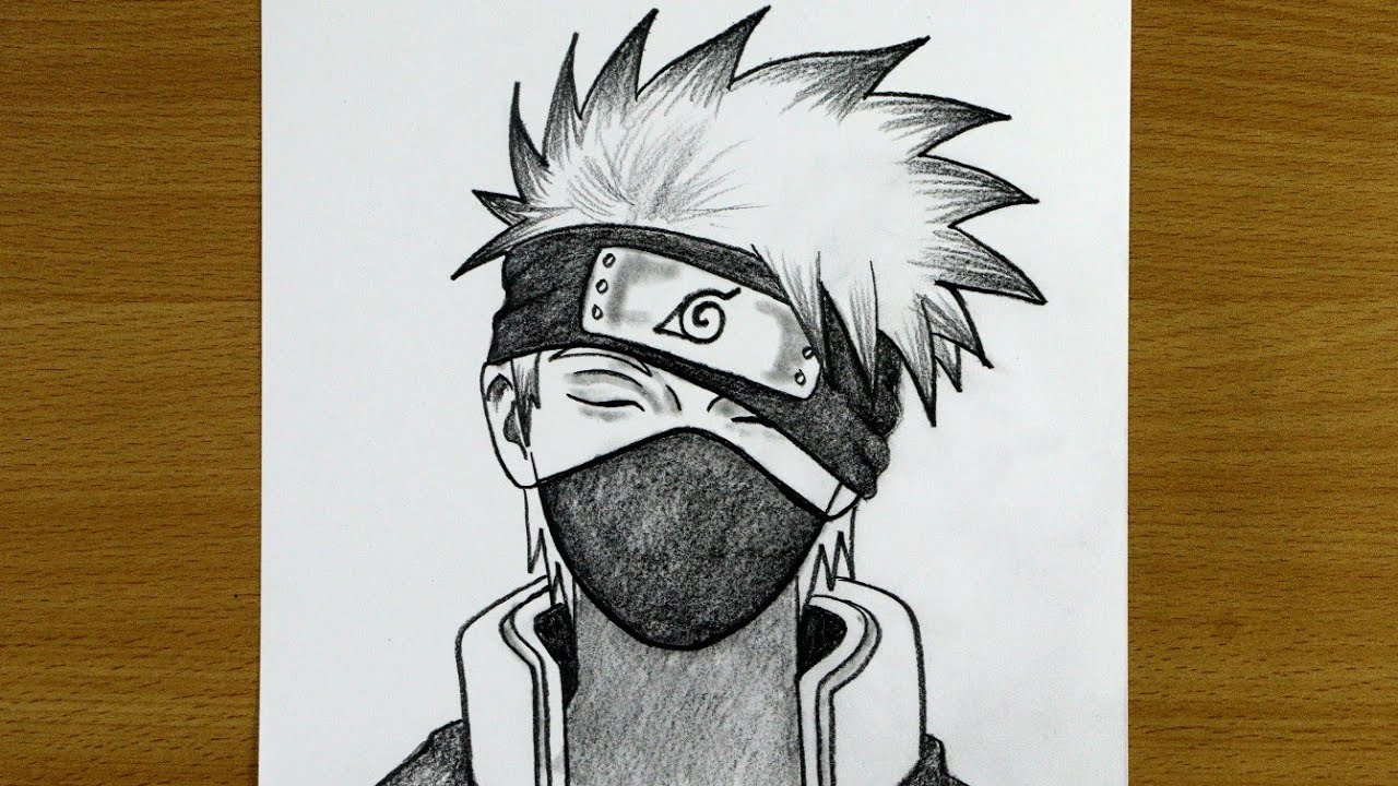 How to draw Kakashi Hatake easy for Beginner's || step by step tutorial drawing 