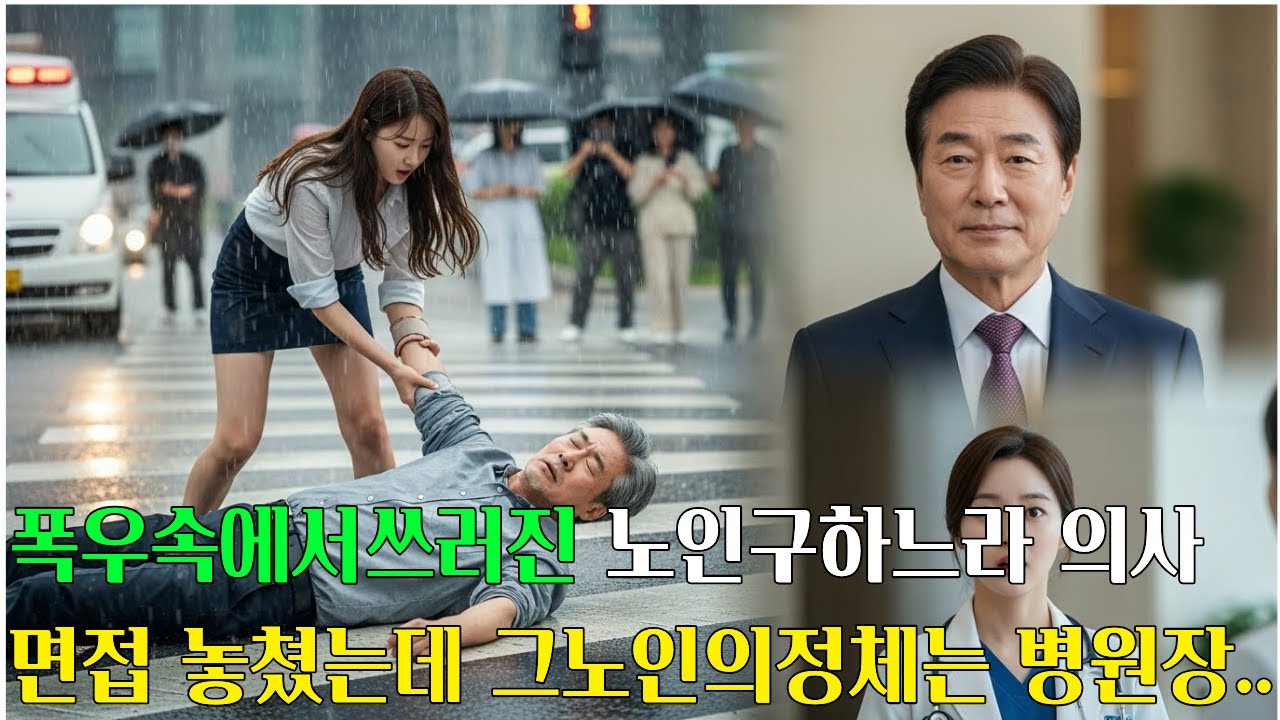 의대생이 면접 가다 쓰러진 사람 구했는데, 1년 뒤 그 사람이 면접관으로 나타났습니다