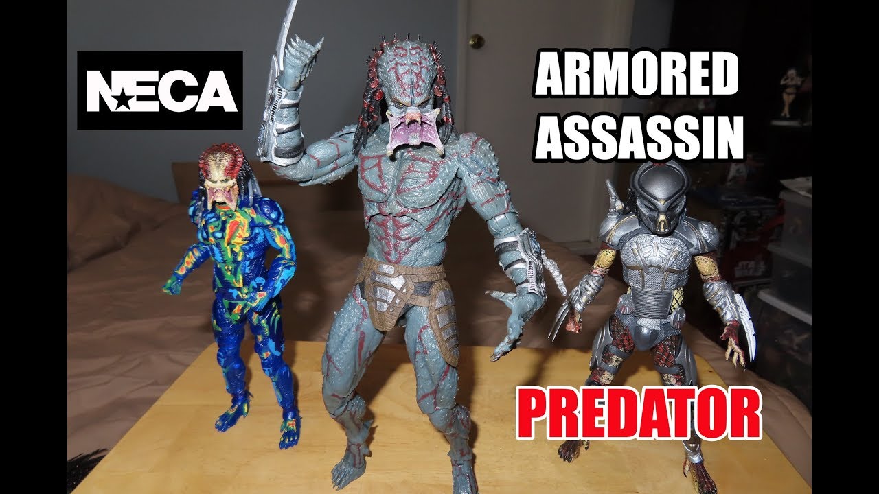 Neca ARMORED ASSASSIN PREDATOR Figure unboxing & review! THE PREDATOR
