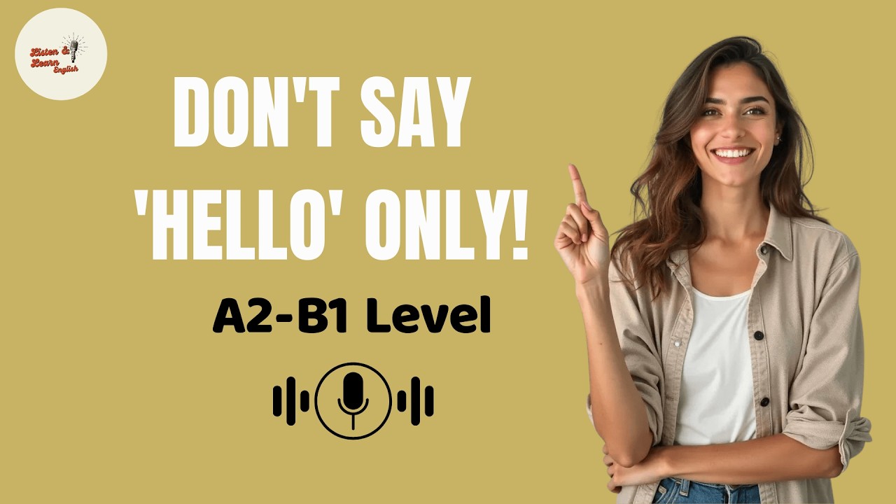 How to Start a Conversation in English (A2-B1 Level)