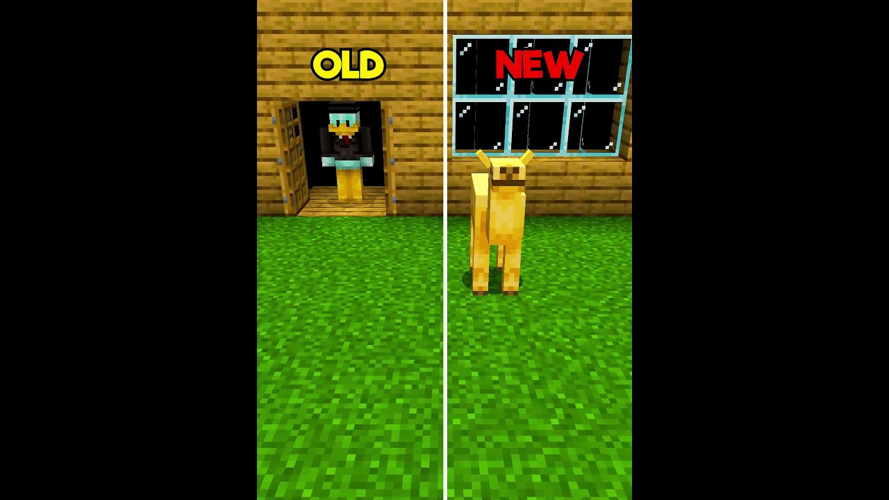 Minecraft New Baby VS Old Baby Mobs💀 (Matadora) #minecraft #shorts