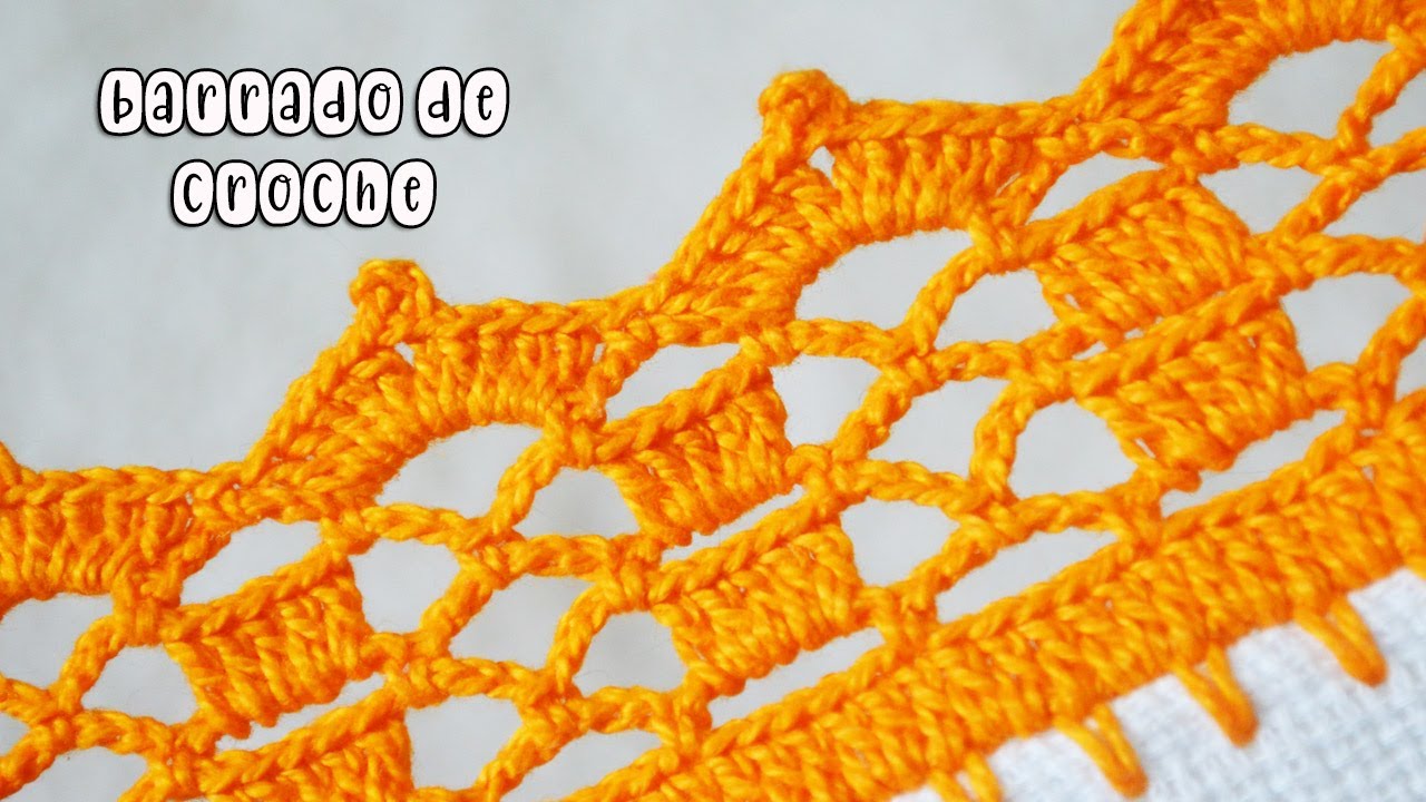 BARRADO DE CROCHÊ FÁCIL E CHIQUE #1035 | PASSO A PASSO