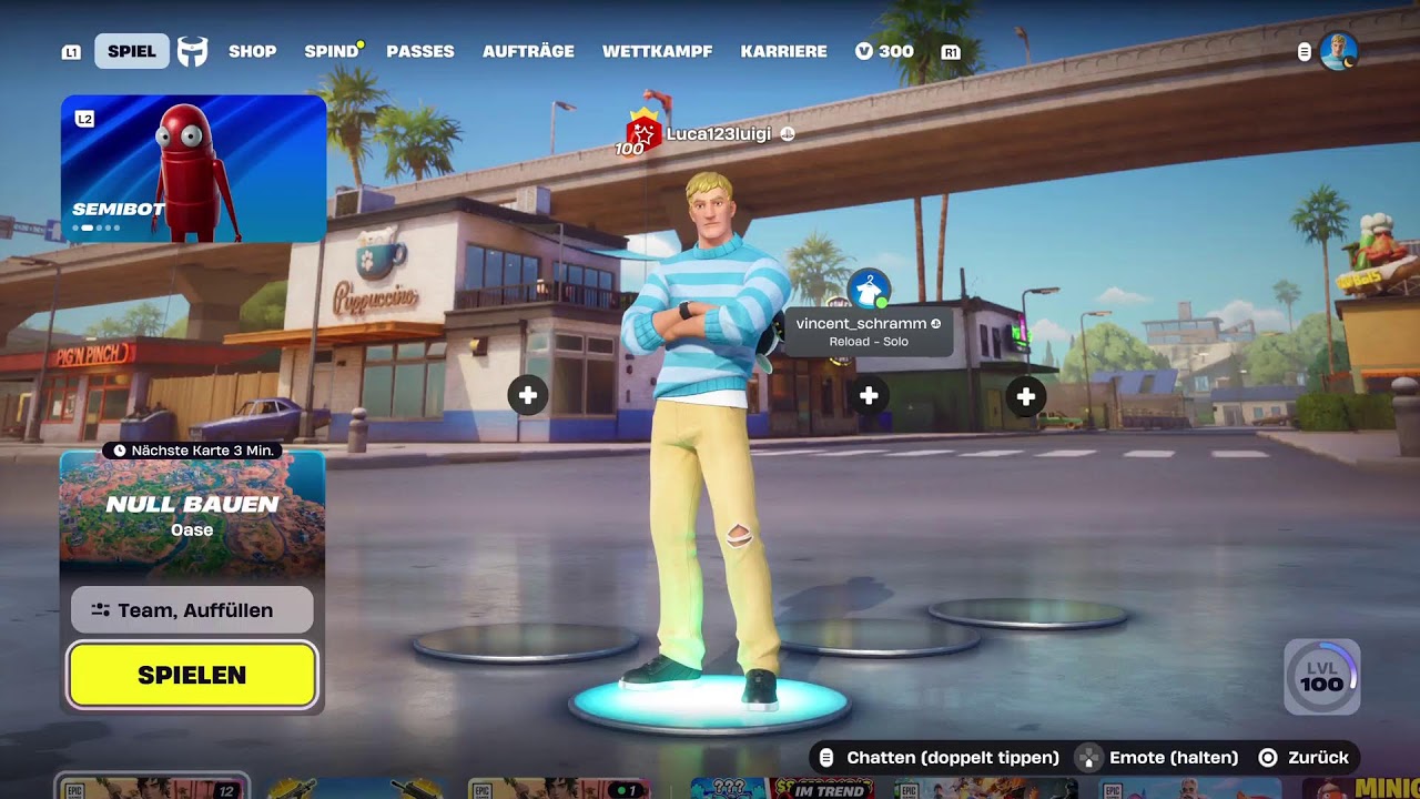 Wir spielen fortnite mit randems