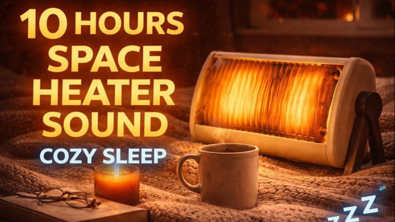 10 Hours Heater Sound – Cozy Warm White Noise for Deep Sleep | No Talking, No Music