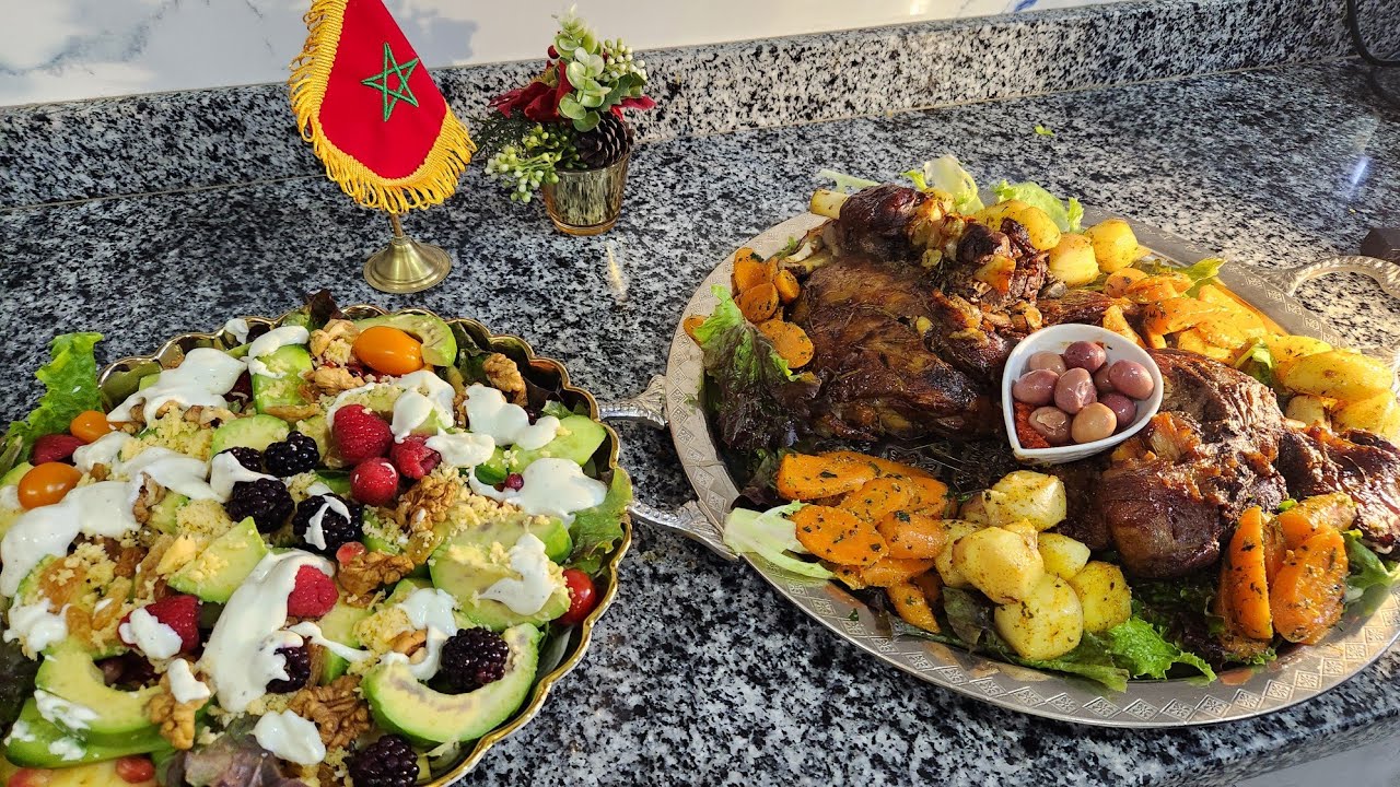 كتف في فرن على طريقتي  مرافق بمشاوي    