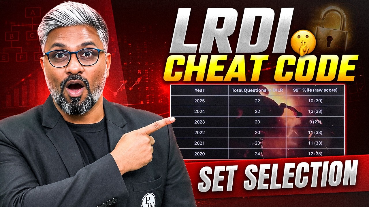 LRDI Set Selection Technique for CAT 2026 Preparation | Solve the Right Sets & Score 99+ Percentile