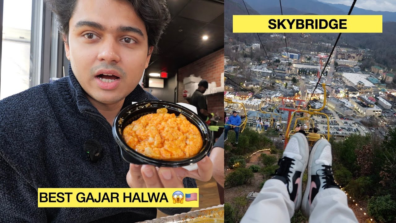 Best Indian Food in Gatlinburg 🇮🇳🇺🇸 | SkyBridge & Friends Night !