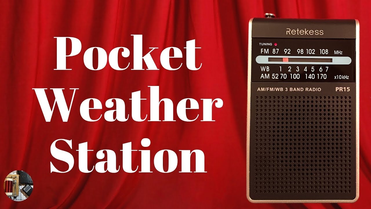 The Micro Retekess PR15 AM FM WX Portable Pocket Radio