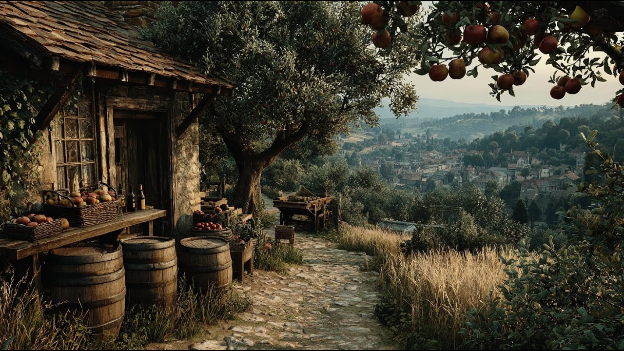 The Stable by the Stream | Medieval Fantasy Music & Animated Ambience