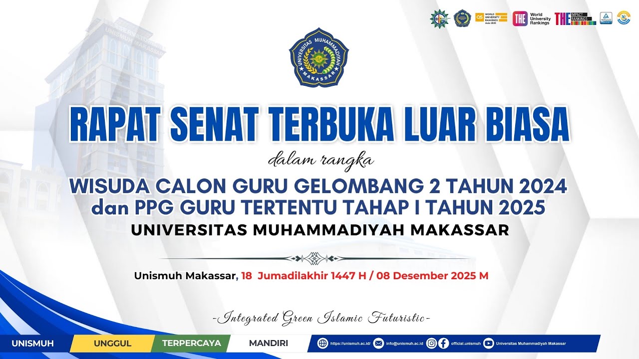 WISUDA CALON GURU GELOMBANG 2 TAHUN 2024dan PPG GURU TERTENTU TAHAP I TAHUN 2025