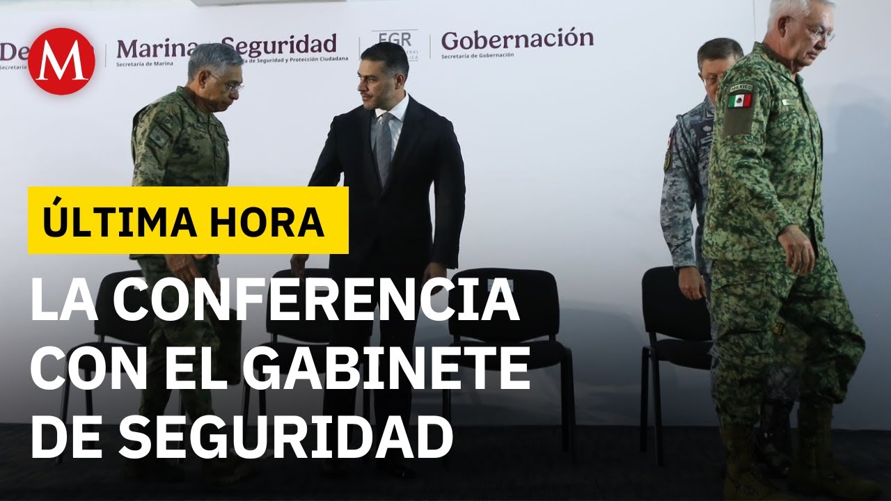 Gabinete de seguridad ofrece rueda de prensa tras reuni&oacute;n con Claudia Sheinbaum