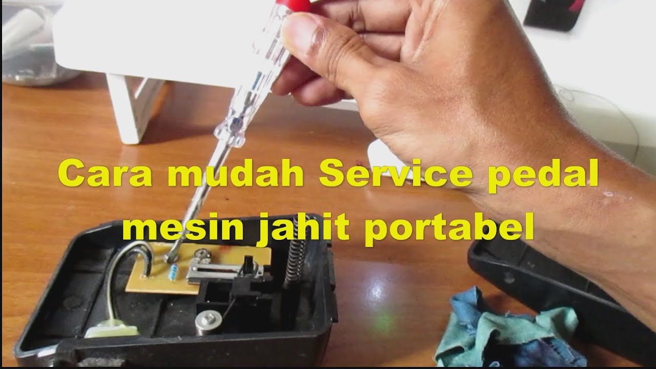 Cara mudah service pedal mesin jahit dan mesin obras portabel