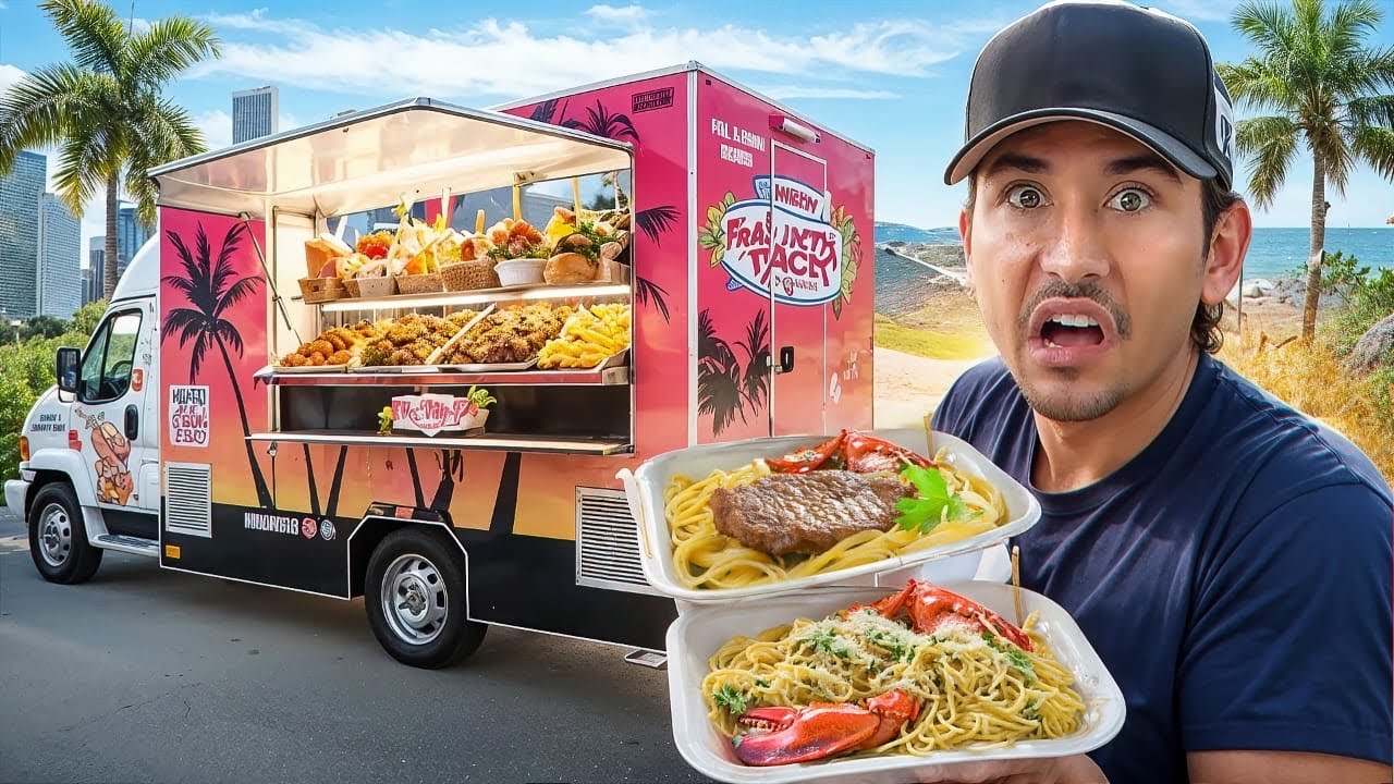 Eating At Random Food Trucks For 24 Hours (Tampa, FL)