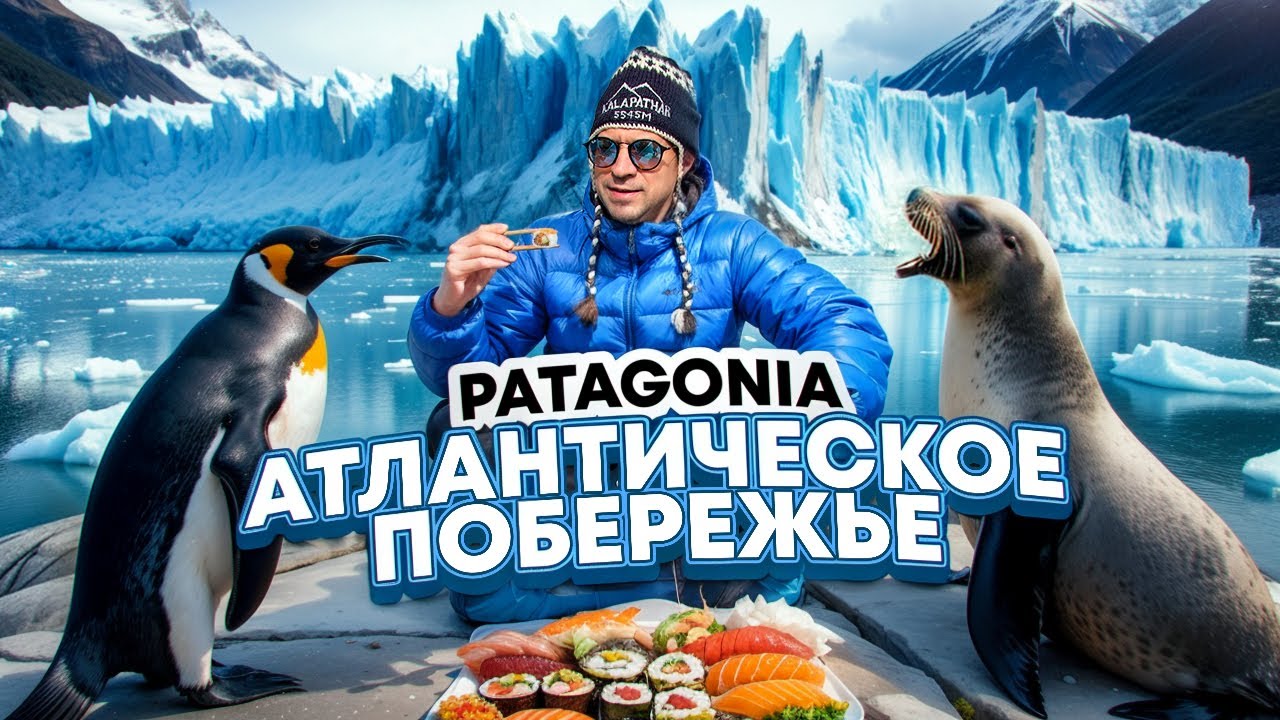 Мир диких животных! Атлантическое побережье Патагонии и ледник Перито-Морено.