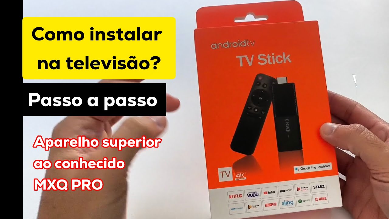 COMO LIGAR / INSTALAR O ANDROID TV STICK 4K NA TV? (Passo a Passo) 2025 - MELHOR QUE O MXQ PRO!